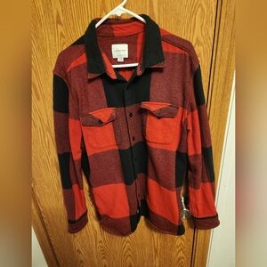 American Eagle long sleeve collared button down flannel plaid shirt XL men's